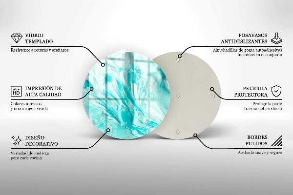 Deska kuchenna szklana Farby abstrakcja