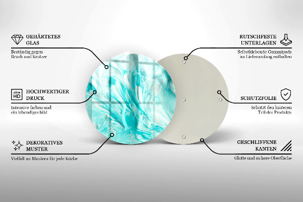 Deska kuchenna szklana Farby abstrakcja