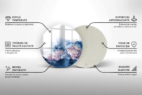 Deska kuchenna szklana Abstrakcja malowane góry
