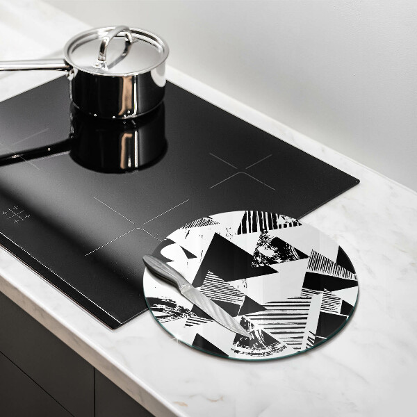 Deska kuchenna szklana Geometryczne trójkąty