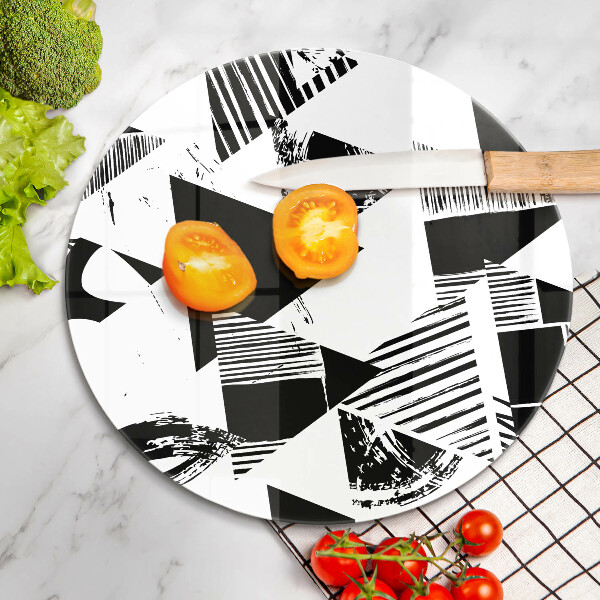 Deska kuchenna szklana Geometryczne trójkąty