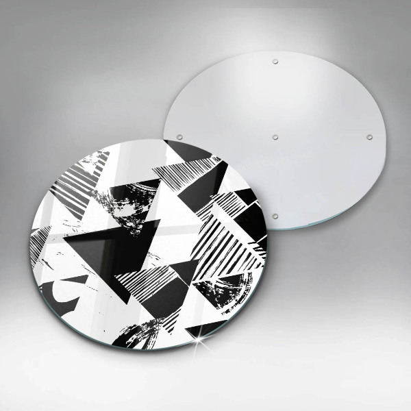 Deska kuchenna szklana Geometryczne trójkąty