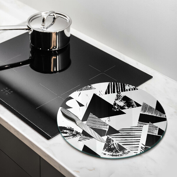 Deska kuchenna szklana Geometryczne trójkąty