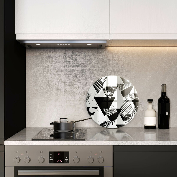 Deska kuchenna szklana Geometryczne trójkąty