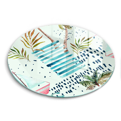 Deska kuchenna szklana Wakacyjne ilustracje