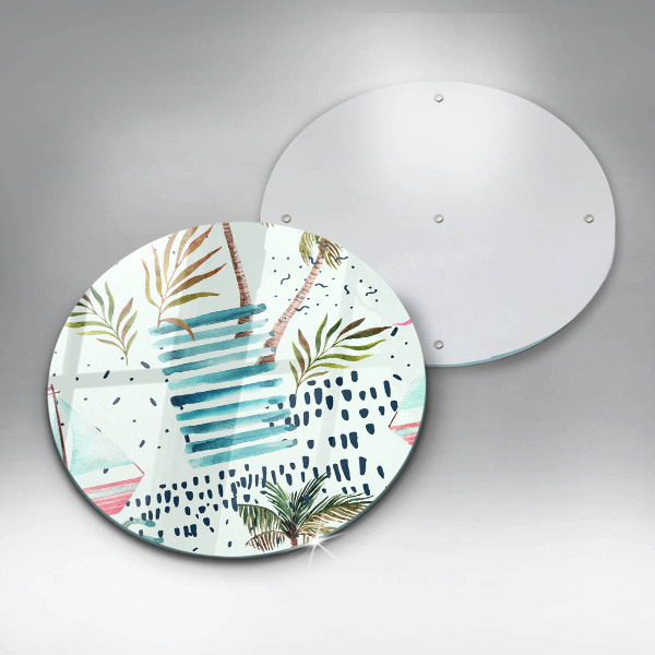 Deska kuchenna szklana Wakacyjne ilustracje