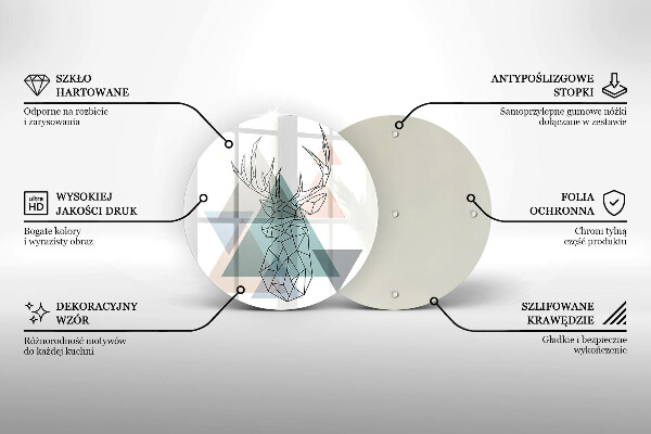 Deska kuchenna szklana Abstrakcyjny jeleń