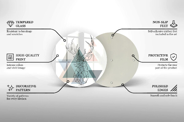 Deska kuchenna szklana Abstrakcyjny jeleń