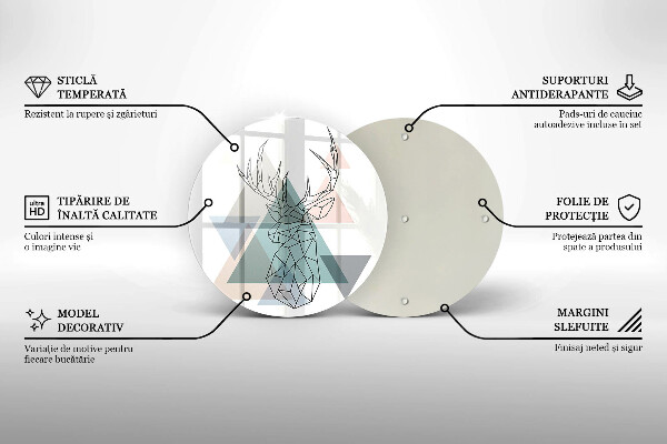 Deska kuchenna szklana Abstrakcyjny jeleń