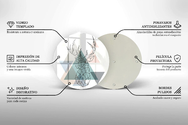Deska kuchenna szklana Abstrakcyjny jeleń