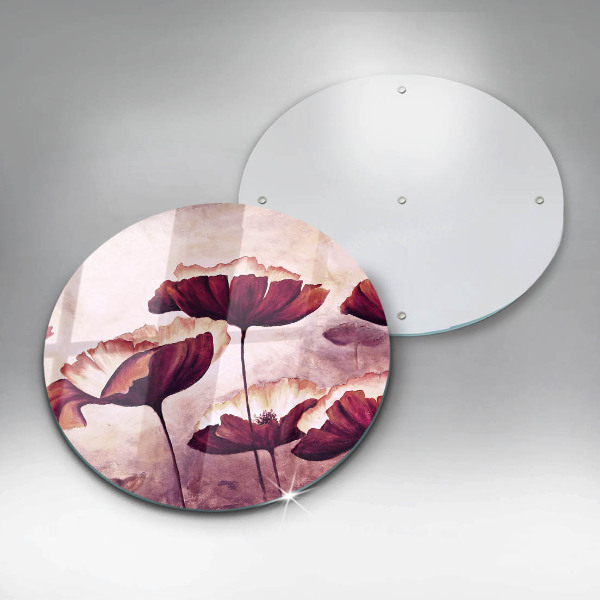 Szklana deska kuchenna Malunek kwiaty