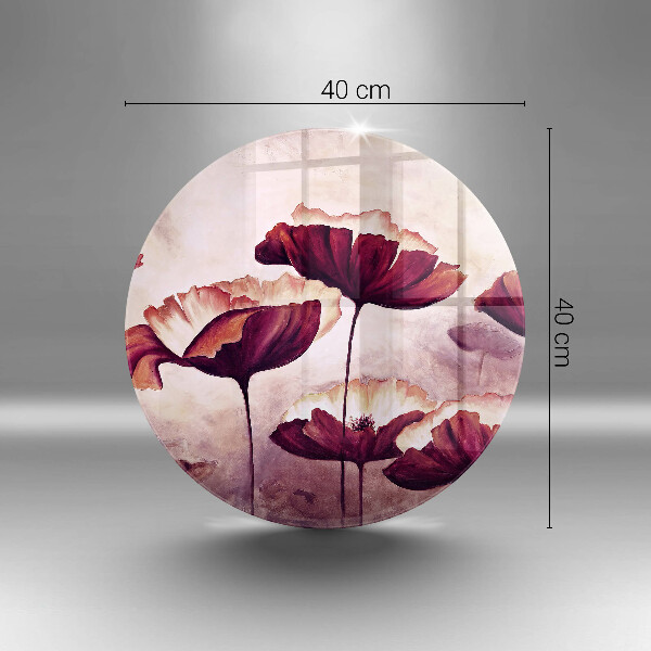 Szklana deska kuchenna Malunek kwiaty