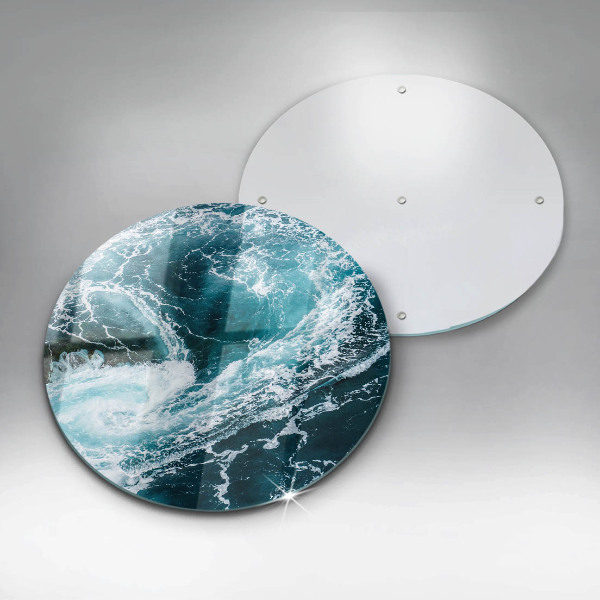Szklana deska kuchenna Spieniona fale wody