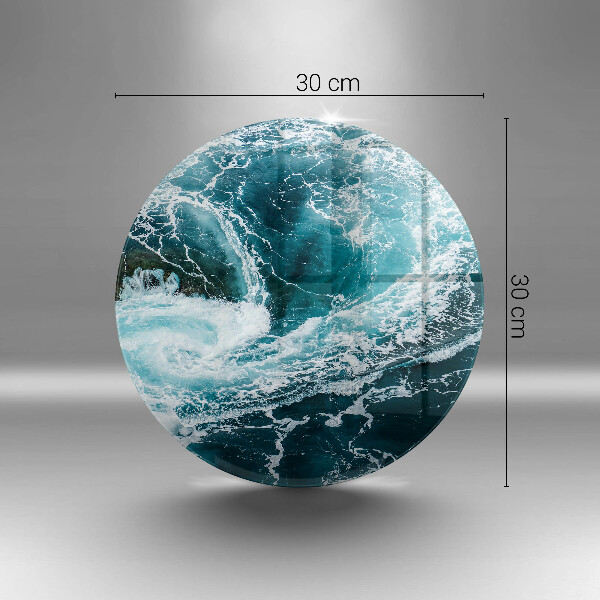 Szklana deska kuchenna Spieniona fale wody