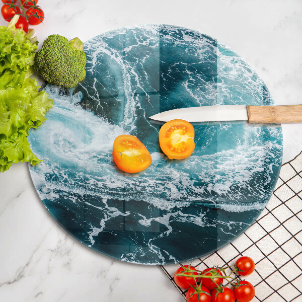 Szklana deska kuchenna Spieniona fale wody