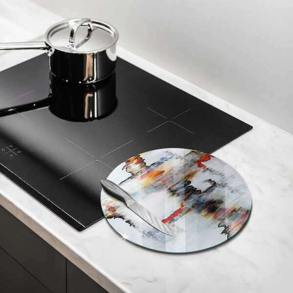 Deska kuchenna szklana Farby abstrakcja