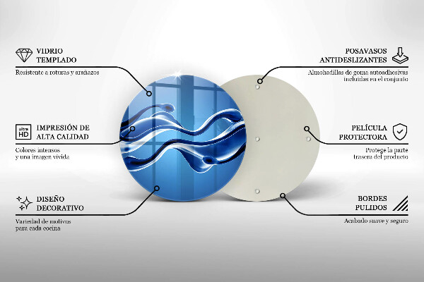 Szklana deska kuchenna Płynna abstrakcja