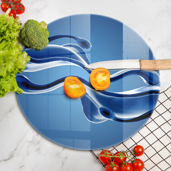 Szklana deska kuchenna Płynna abstrakcja