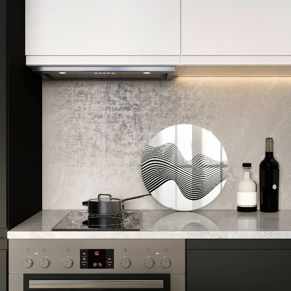 Szklana deska kuchenna Linearna abstrakcja