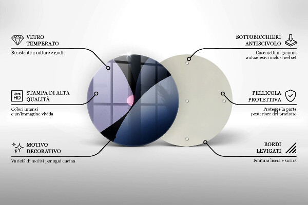 Deska kuchenna szklana Abstrakcja kształty