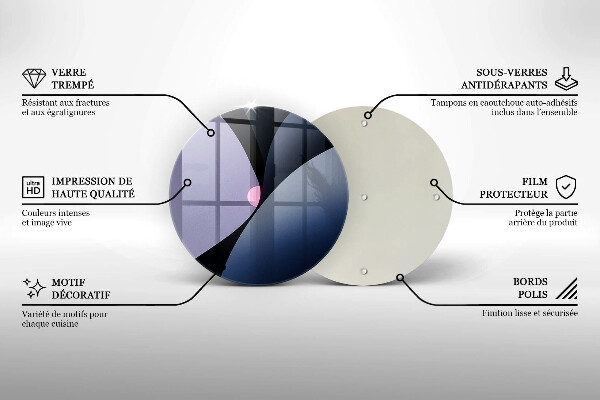 Deska kuchenna szklana Abstrakcja kształty