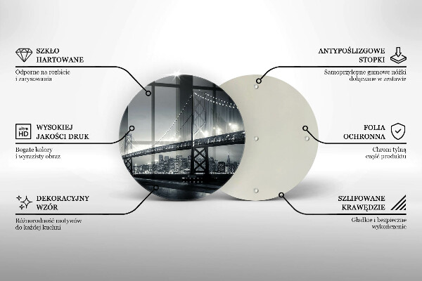 Deska kuchenna szklana Most Benjamina Franklina