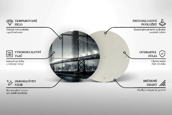 Deska kuchenna szklana Most Benjamina Franklina