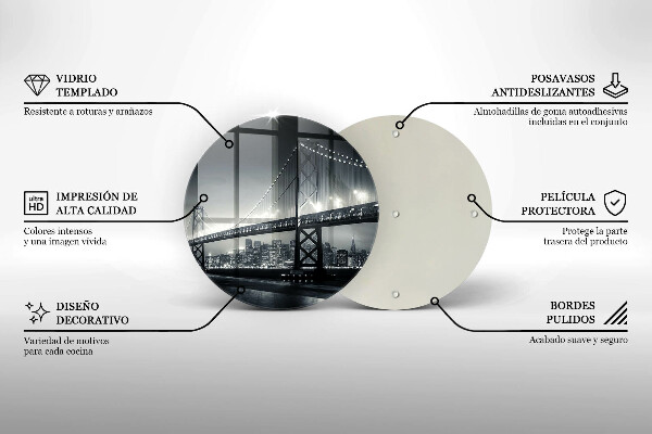 Deska kuchenna szklana Most Benjamina Franklina