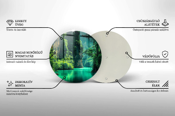 Deska kuchenna szklana Pejzaż laguna