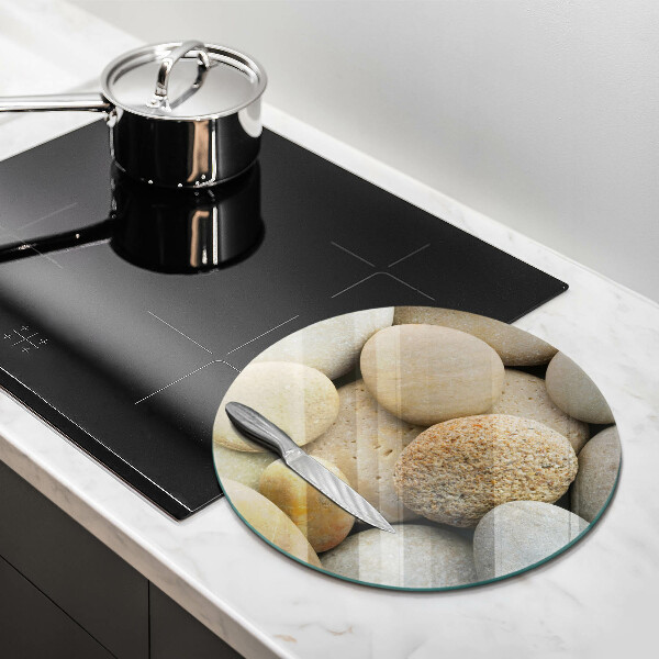 Deska kuchenna szklana Wzór owalne kamienie