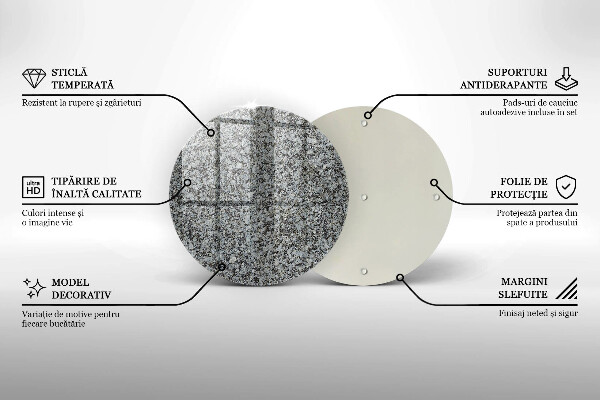 Deska kuchenna szklana Tekstura kamienia