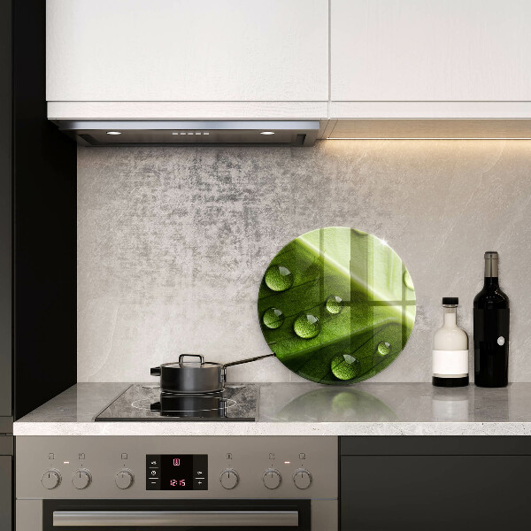 Deska kuchenna szklana Natura rosa i liść