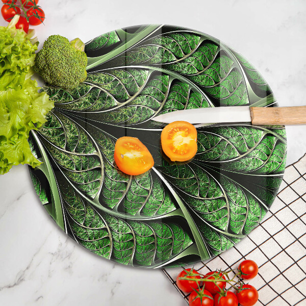 Deska kuchenna szklana Struktura liść żyłki