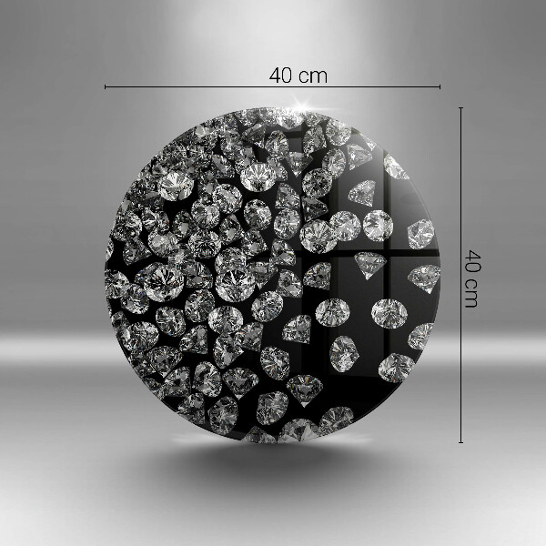 Deska kuchenna szklana Brylanty diamenty