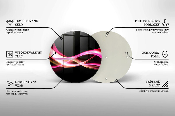 Deska kuchenna szklana Abstrakcja neonowy dym