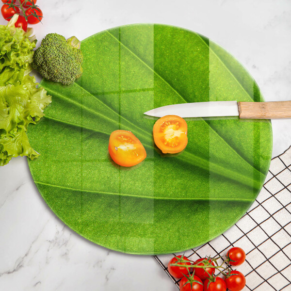 Deska kuchenna szklana Liść żyłki natura
