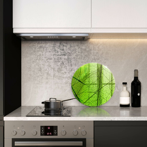 Deska kuchenna szklana Żyłki liści natura