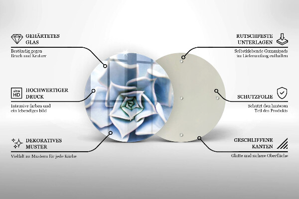 Deska kuchenna szklana Roślina kwiat