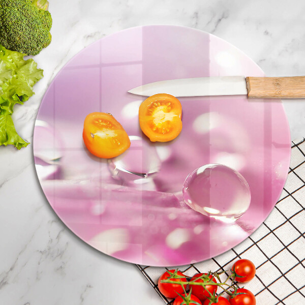 Deska kuchenna szklana Rosa płatki kwiatów