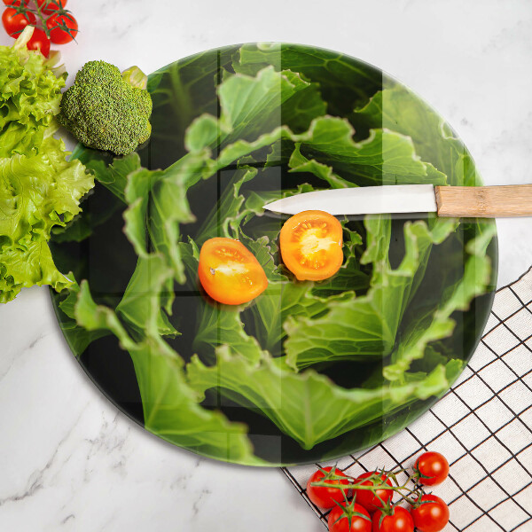 Deska kuchenna szklana Jedzenie liście sałaty