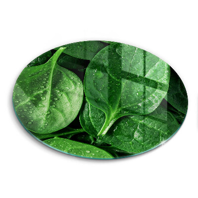 Deska kuchenna szklana Liście bazylii