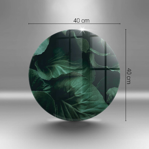 Deska kuchenna szklana Dzikie ciemne liście