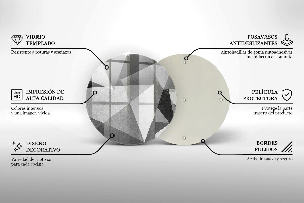 Deska kuchenna szklana Betonowa ostra abstrakcja