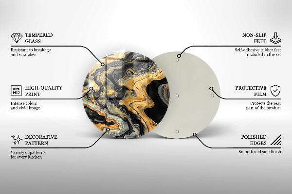Deska kuchenna szklana Abstrakcyjna struktura