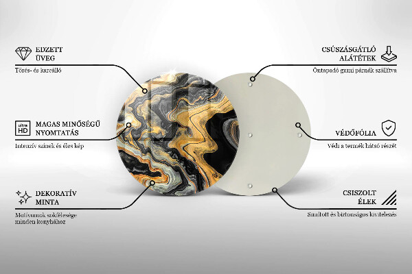 Deska kuchenna szklana Abstrakcyjna struktura