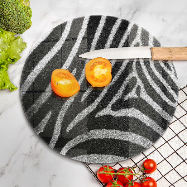 Deska kuchenna szklana Paski zebra