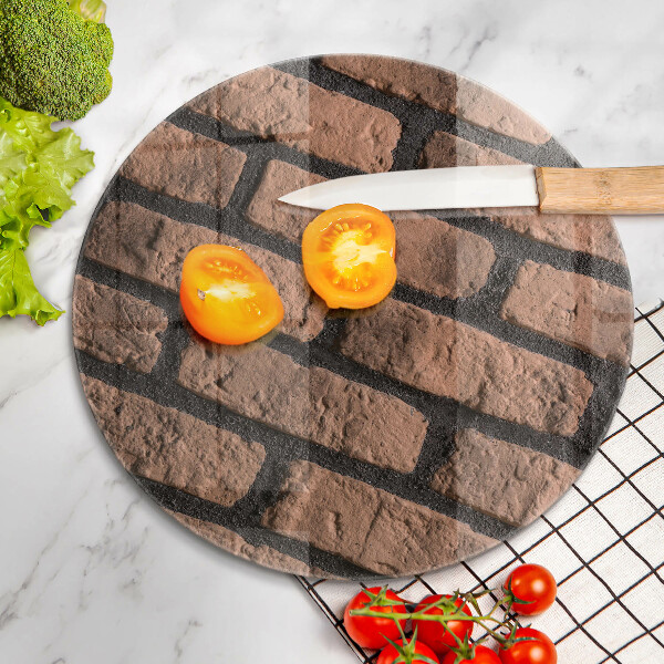 Deska kuchenna szklana Cegły ściana