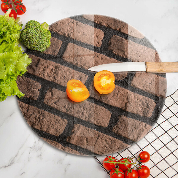 Deska kuchenna szklana Cegły ściana