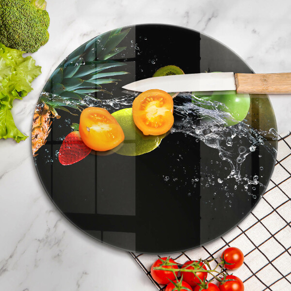 Deska kuchenna szklana Owoce w wodzie