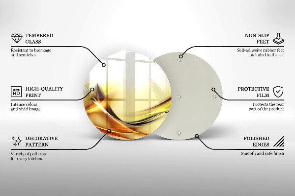 Deska kuchenna szklana Abstrakcja linie światła